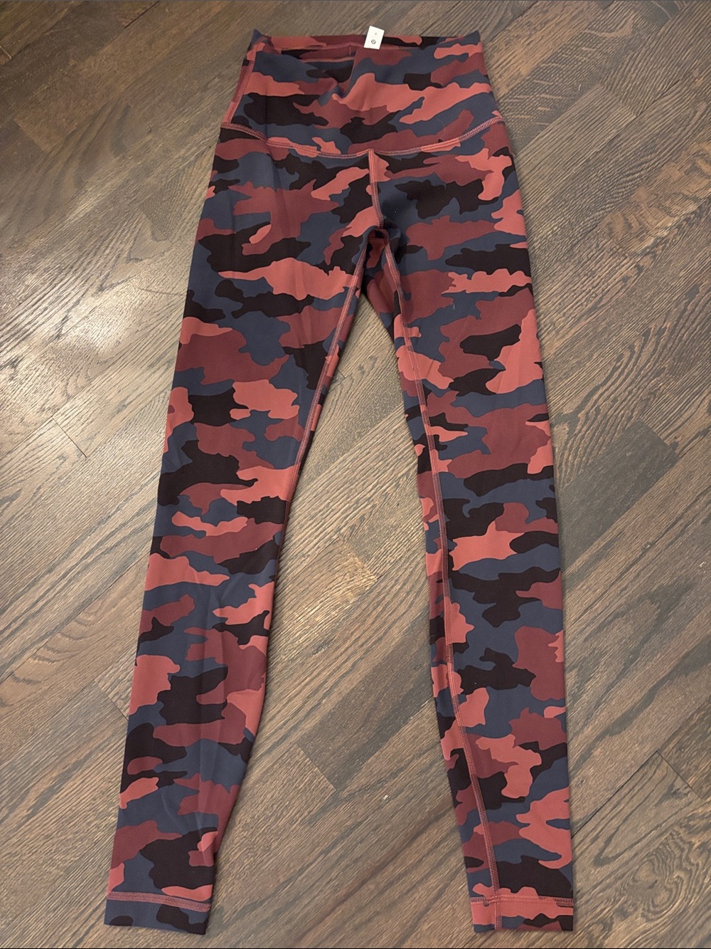 lululemon athletica Burgundy Camouflage High-Rise Leggings